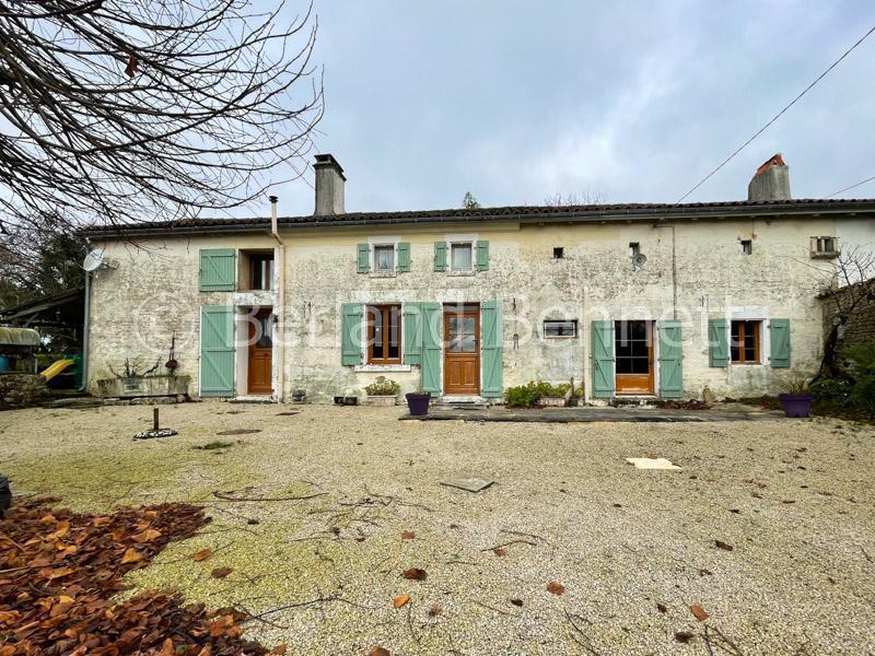 Renovated stone house with a large garden